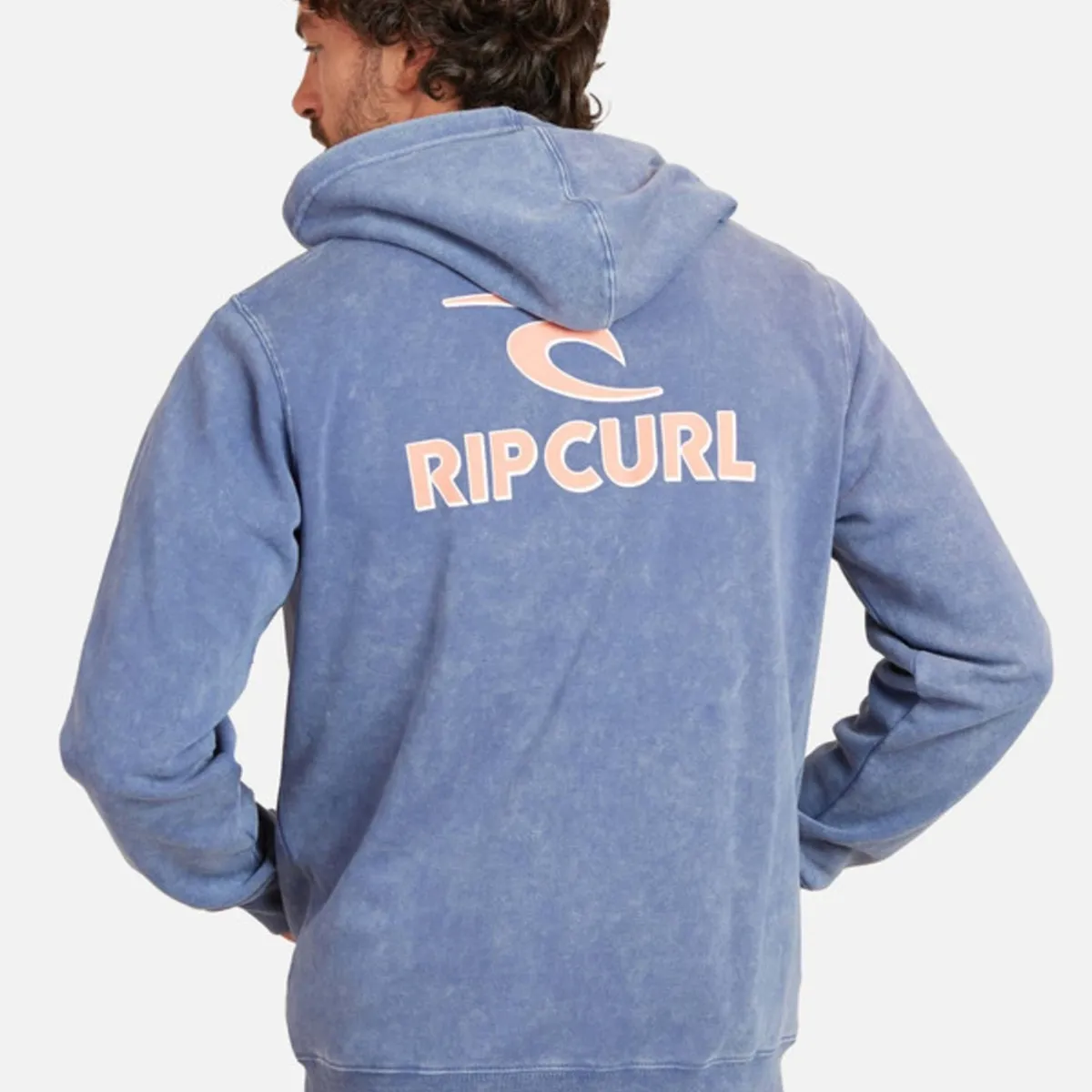 RIP CURL - Poleron Fullzipper After Shock Rashie Fz Acid Wash Azul Hombre Ripcurl