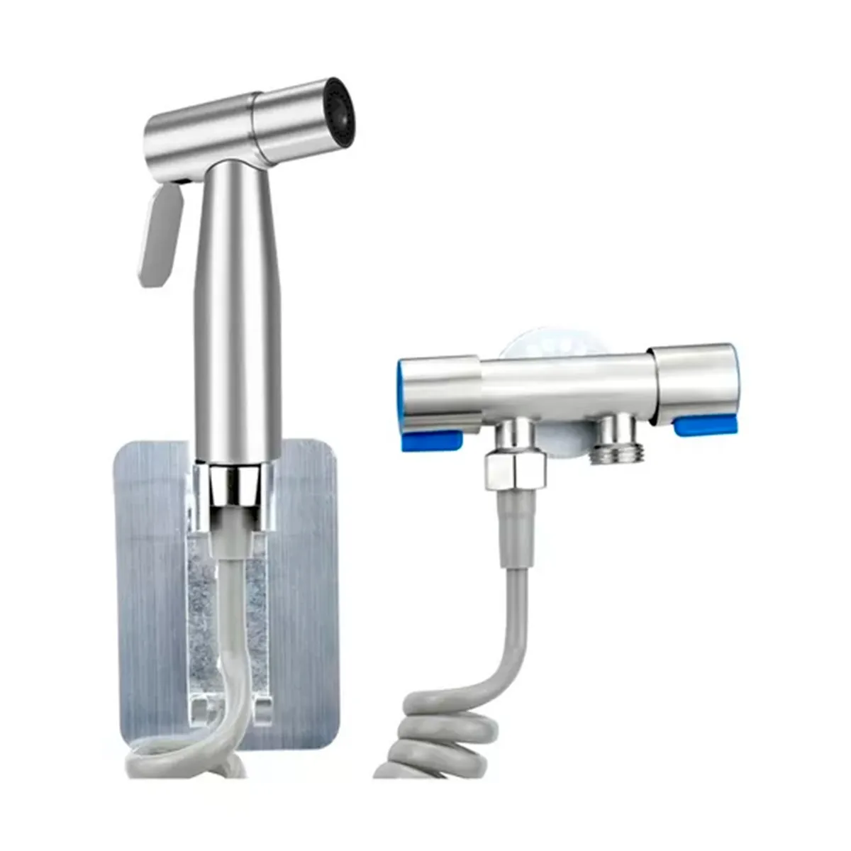 GENERICO - Juego Completo Llave Bidet Ducha Arabe Para Wc