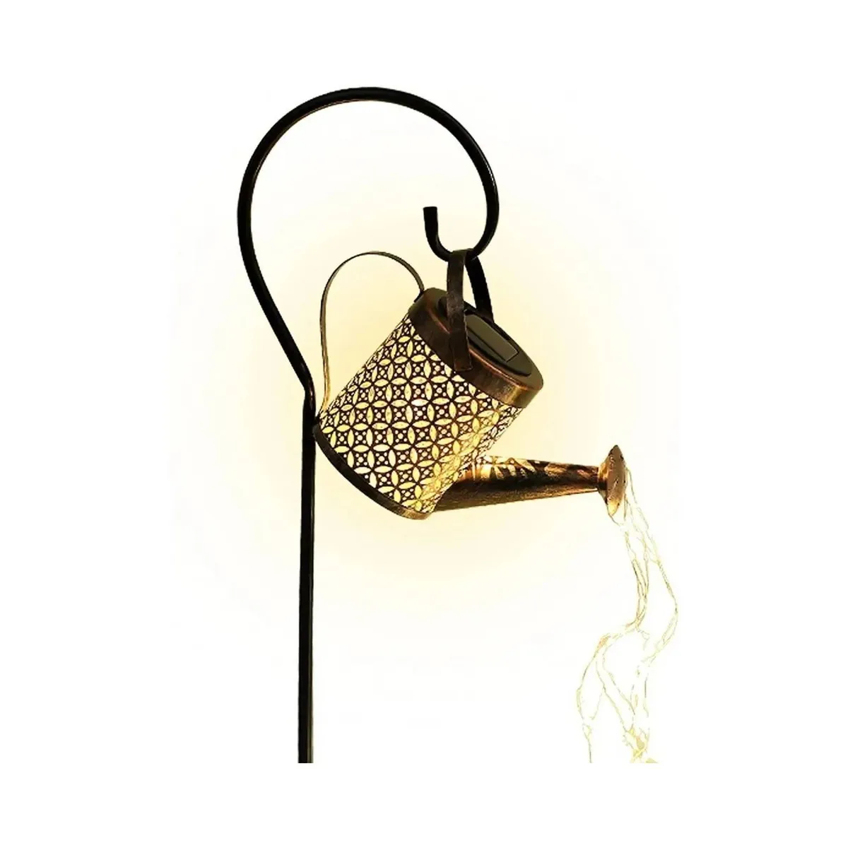 GENERICO - Regadera Solar Hueca Agua Led Impermeable