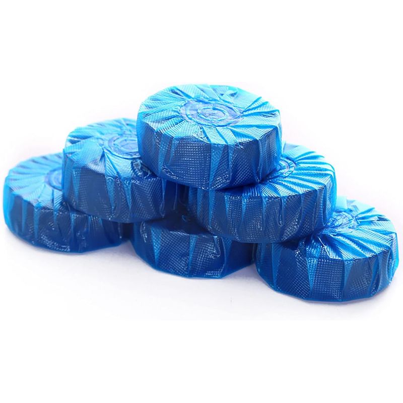 GENERICO - 12 Pastilla Para Estanque De Inodoro Clorox Azul Activo 50g