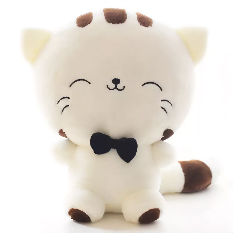 GENERICO - Peluche gato blanco con corbatín