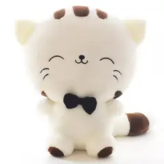 GENERICO - Peluche gato blanco con corbatín