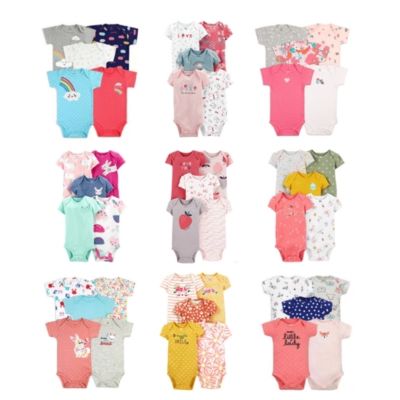 Imagen 2 del producto Pack 5 Bodies Niña Algodón Manga Corta Surtido