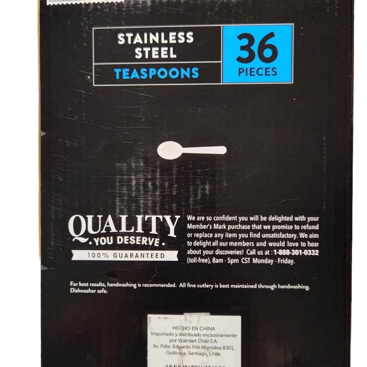 STAINLESS STEEL - set 36 cucharitas de té acero inoxidable stainless steel