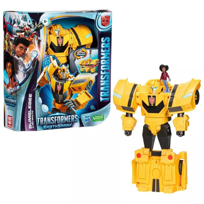HASBRO - HASBRO F7662 TRANSFORMERS EARTHSPARK SPINCHANGER BUMBLEBEE
