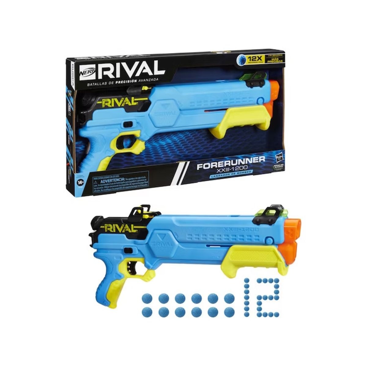 HASBRO - HASBRO F6320 NERF LANZADOR RIVAL FORERUNNER XXIII 1200