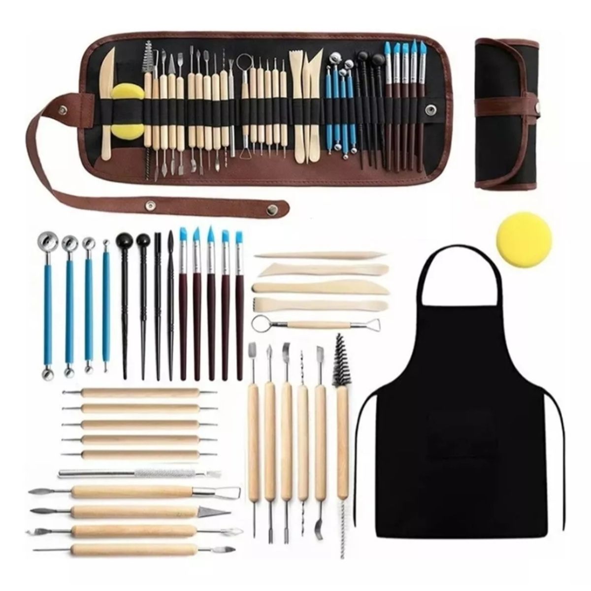 TNAKIEX - Herramientas Para Escultura Cerámica Modelar Y Arcilla 37pcs