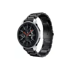GENERICO - Correa Metálica Acero Inoxidable Para Samsunghuaweigt2 22mm-NEGRO