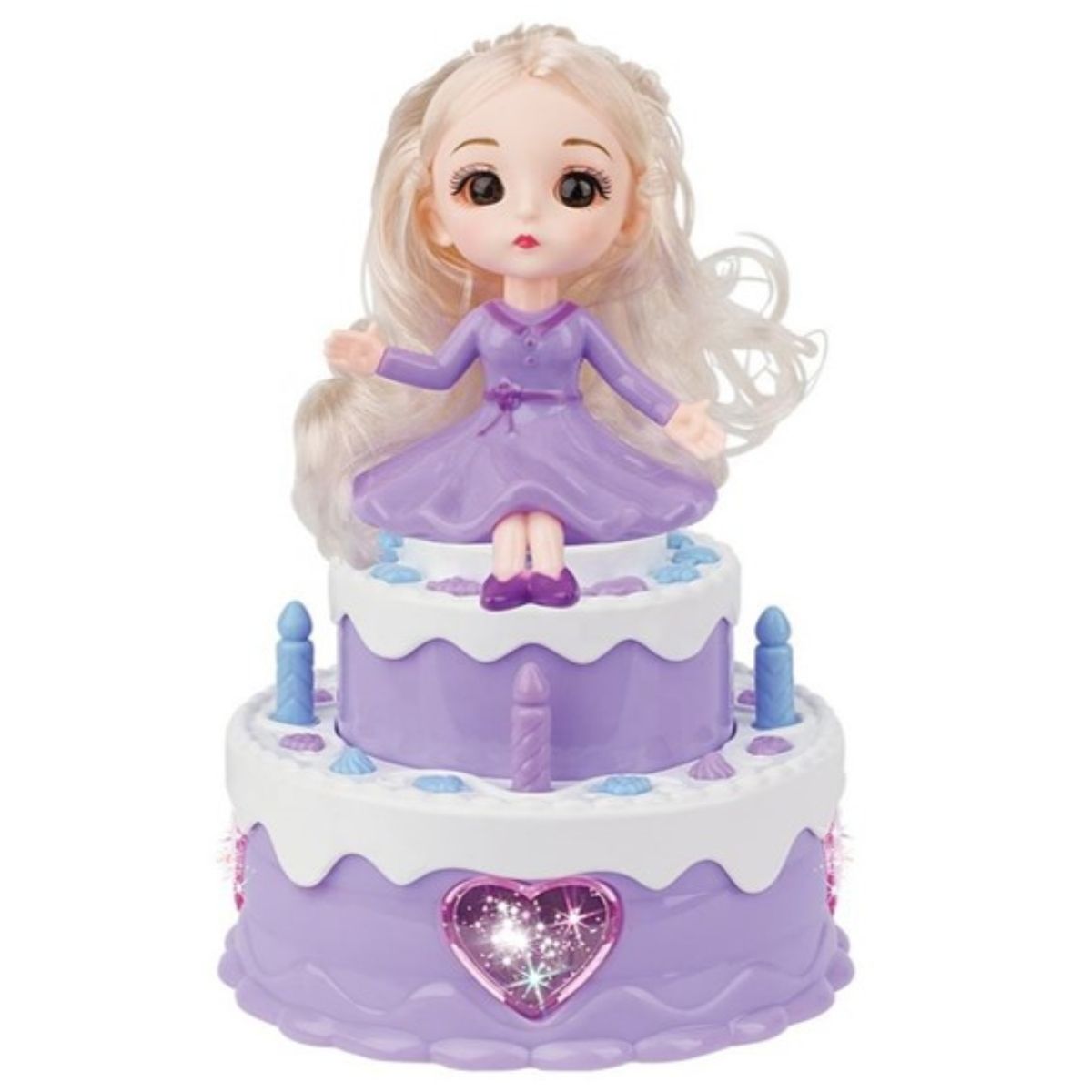 OEM - MUÑECA GIRATORIA Y MUSICAL PARA JUEGO O DECORACION TORTAS.