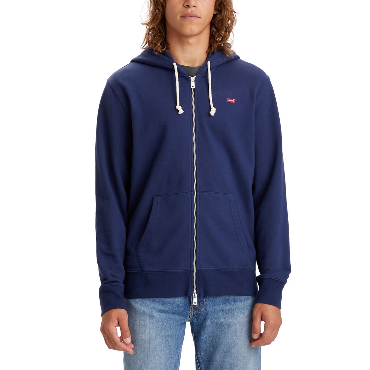 LEVIS - Polerón Hombre Zip Up Azul Marino Levis