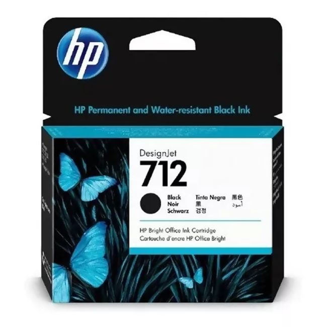 HP - Cartucho de Tinta HP DesignJet 712 de 80 ml Negro HP