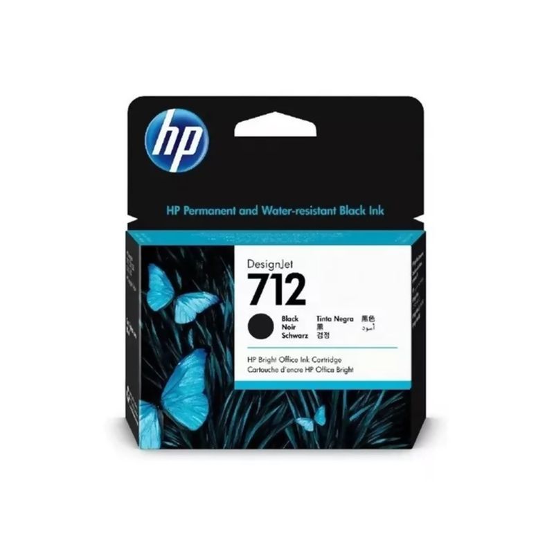 HP - Cartucho de Tinta HP DesignJet 712 de 80 ml Negro HP