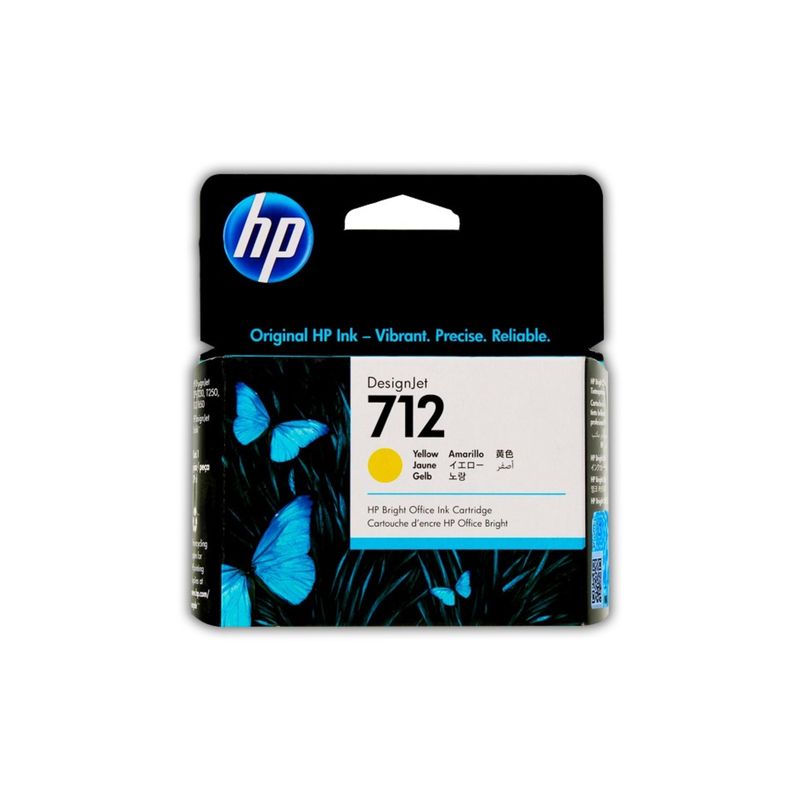 HP - Cartucho de Tinta HP 712 Amarillo 29 ml DesignJet Original HP