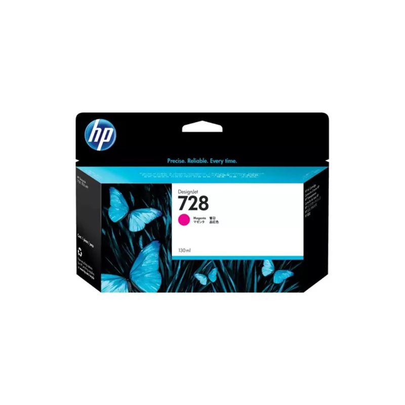 HP - Cartucho de Tinta HP 728 Magenta DesignJet 130 ml Original HP