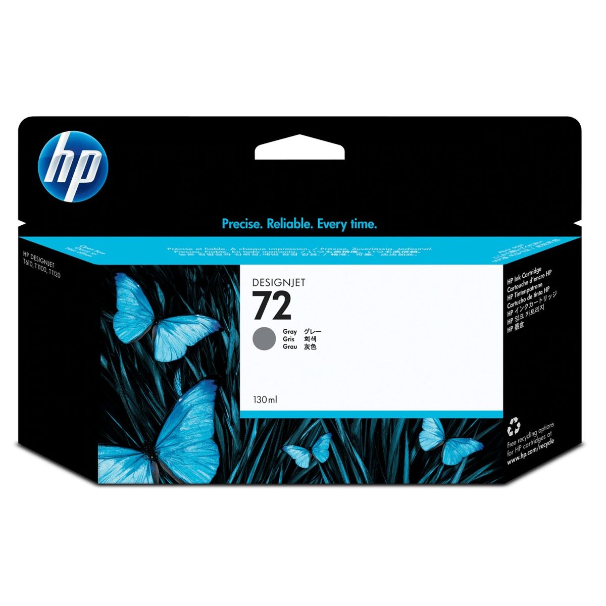 HP - Cartucho de Tinta HP 72 130 ml Gris DesignJet Original HP