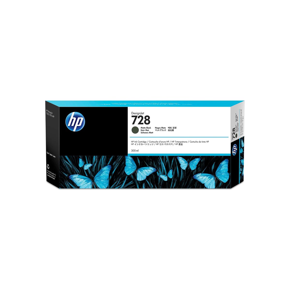 HP - Cartucho de tinta DesignJet HP 728 de 300 ml Negro Mate HP