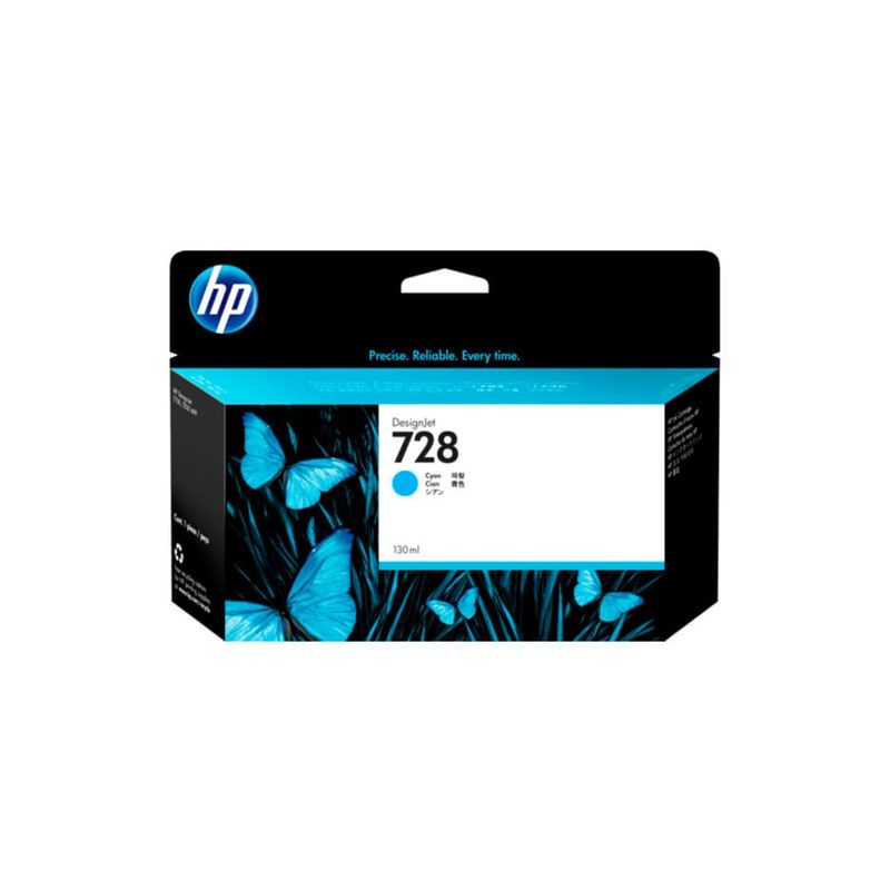 HP - Cartucho de Tinta HP 728 Cyan DesignJet de 130 ml Original HP