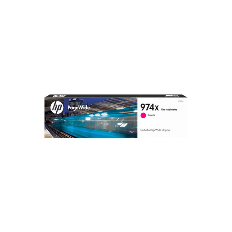 HP - Cartucho Tinta HP 974X 7000 pag Magenta Pagewide Original HP