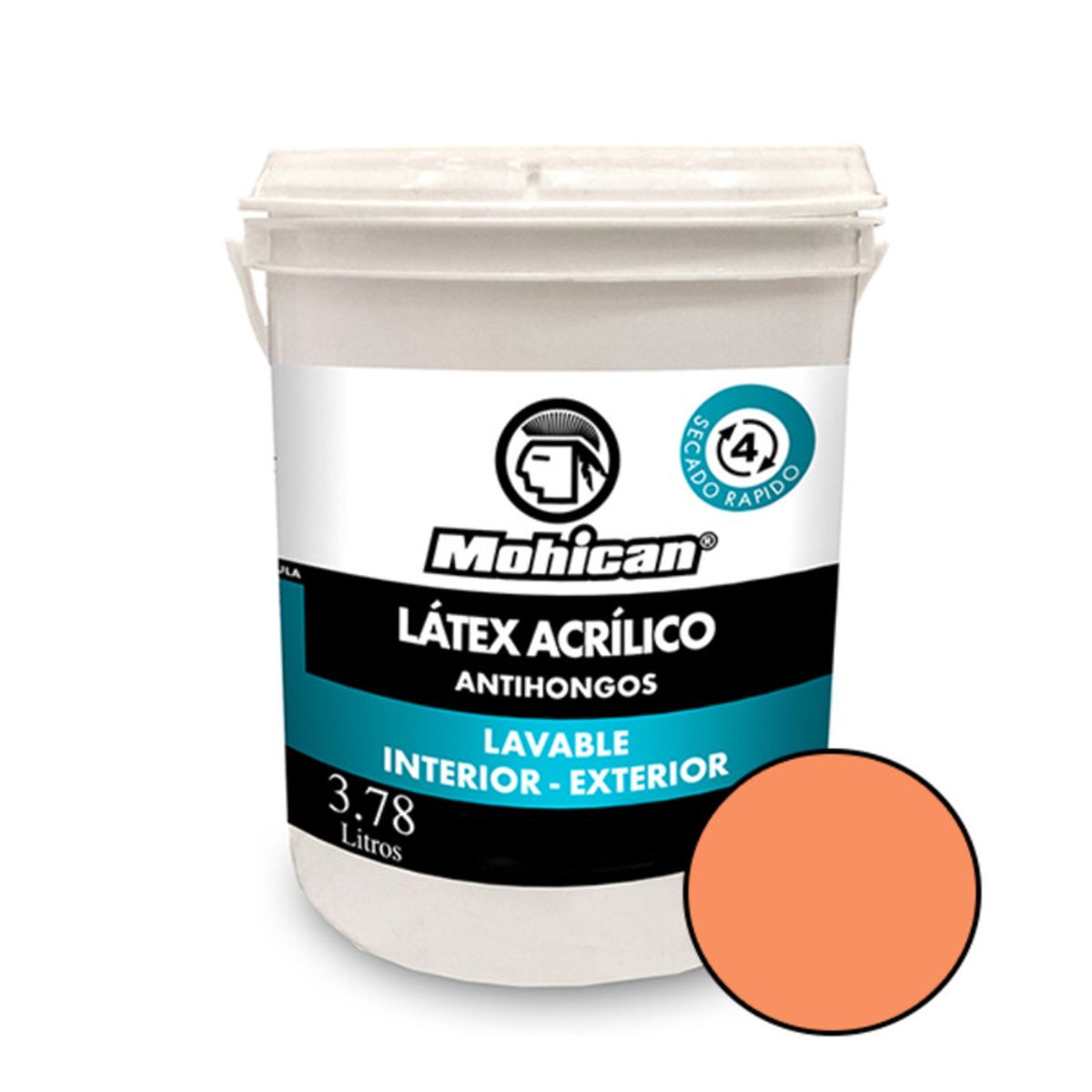 MOHICAN - LATEX ACRILICO ANTIHONGOS 1 GALON DAMASCO