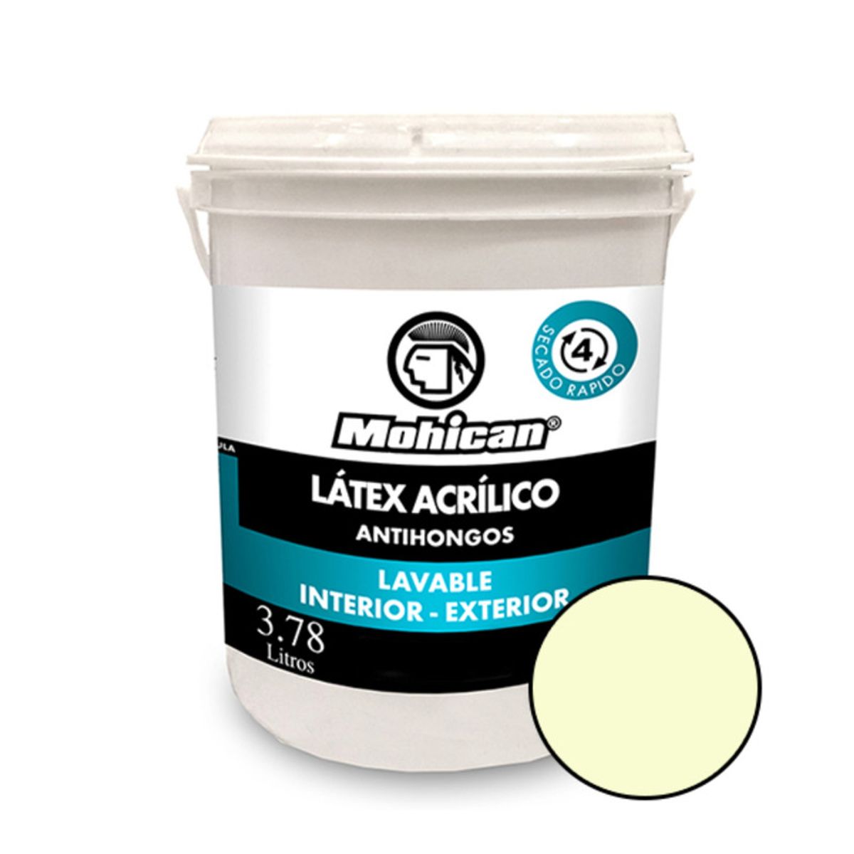 MOHICAN - LATEX ACRILICO ANTIHONGOS 1 GALON BLANCO INVIERNO