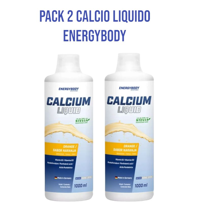 ENERGY BODY - PACK 2 CALCIO LIQUIDO SABOR NARANJA ENERGYBODY 2 LITROS TOTAL