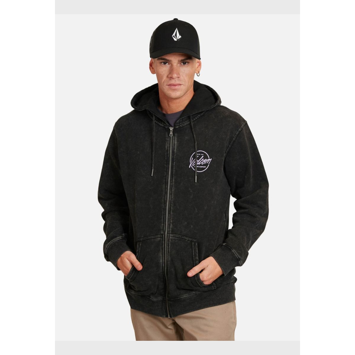 VOLCOM - Poleron Mirage Melody Negro Hombre