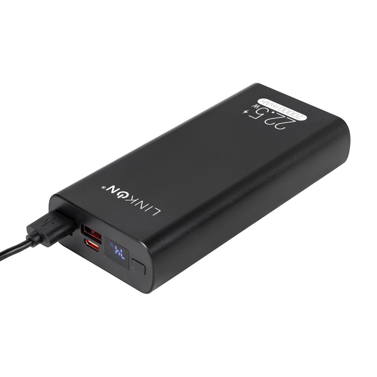 LINKON - Bateria Externa Cargador Rapido Power Bank Linkon 20.000 Mah - Negro