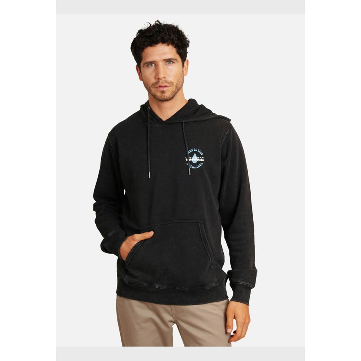 VOLCOM - Poleron Vibrant Vortex Negro Hombre