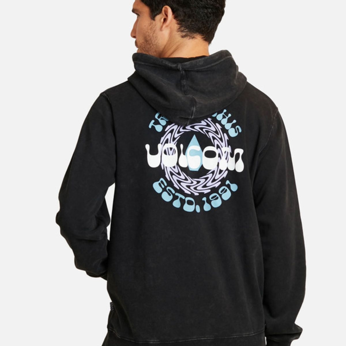 VOLCOM - Poleron Vibrant Vortex Negro Hombre