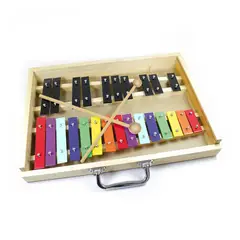 LINKON - Metalofono Xilofono 25 Notas de Colores Melody con Maleta