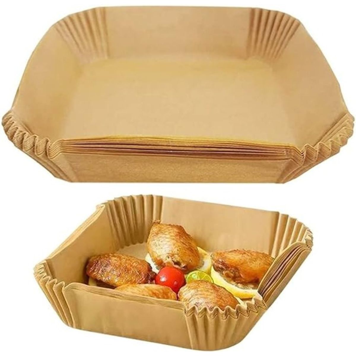 U BUY - 6x Paquete De 50 Papel Para Freidora De Aire Rectangular