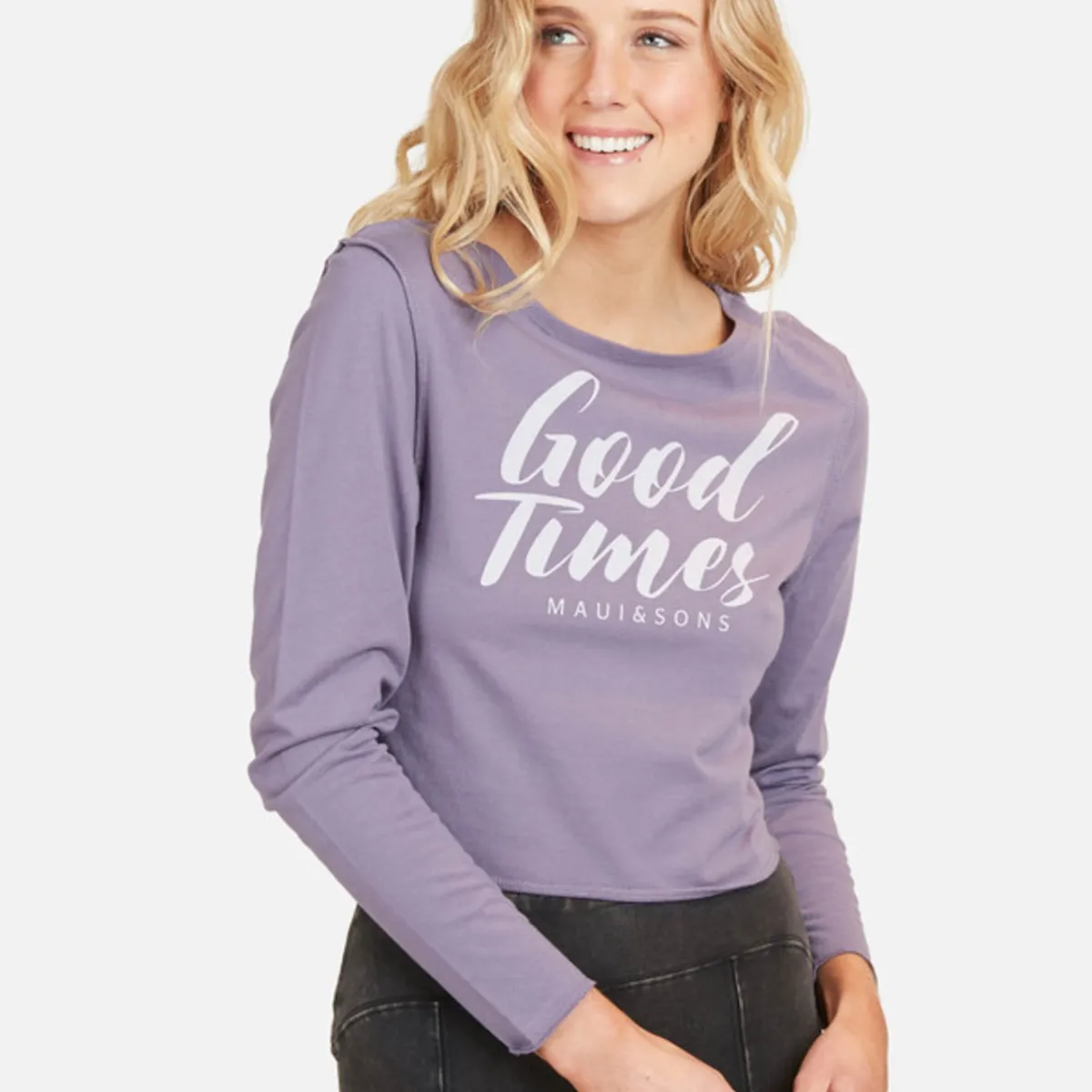 MAUI AND SONS - Polera Good Times Mujer Morado