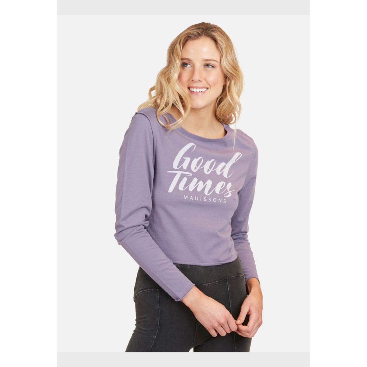 MAUI AND SONS - Polera Good Times Mujer Morado