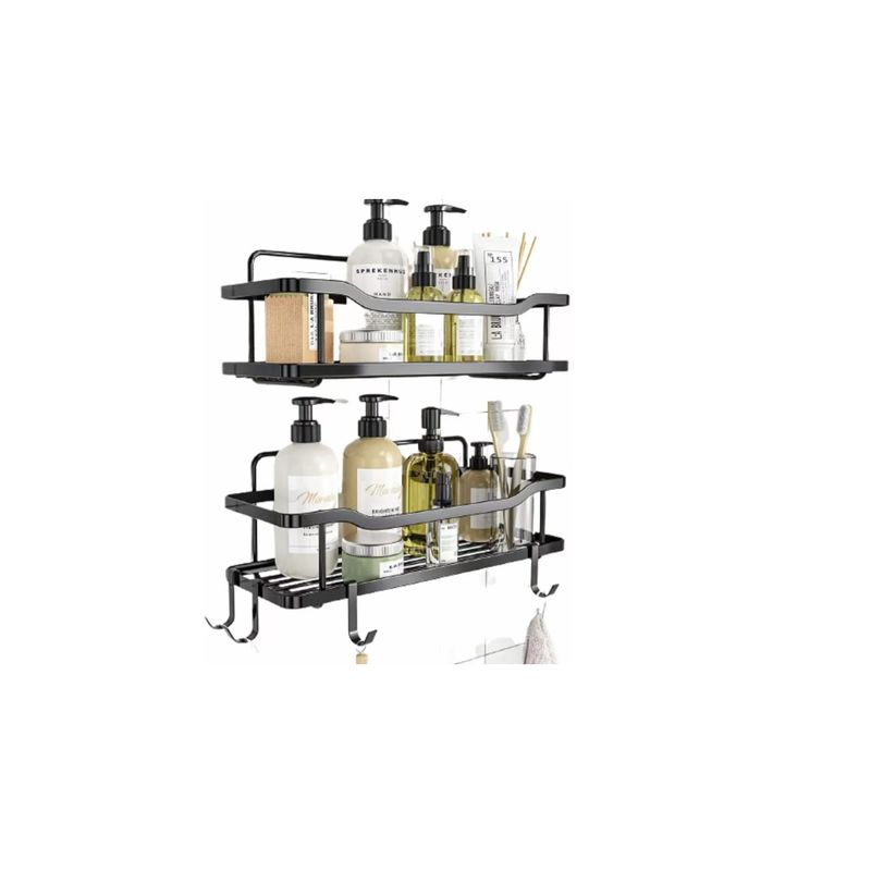 GENERICO - Organizador De Ducha Repisa Baño Adhesivo Set 2 Inoxidable