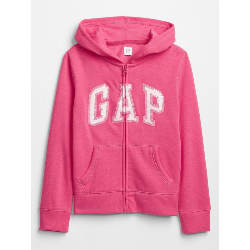 GAP - Poleron Logo Con Cierre Rosa GAP