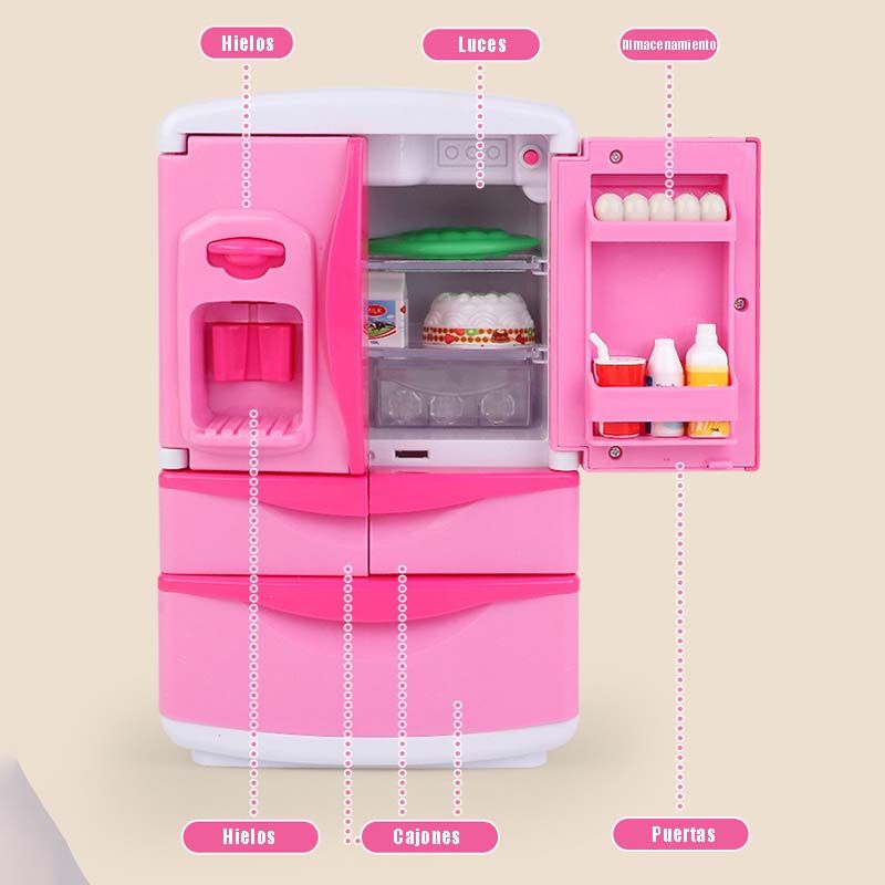 Refrigerador Juguetes Cocina Amazon CRUSEC Refrigerador Cocina - Main Image