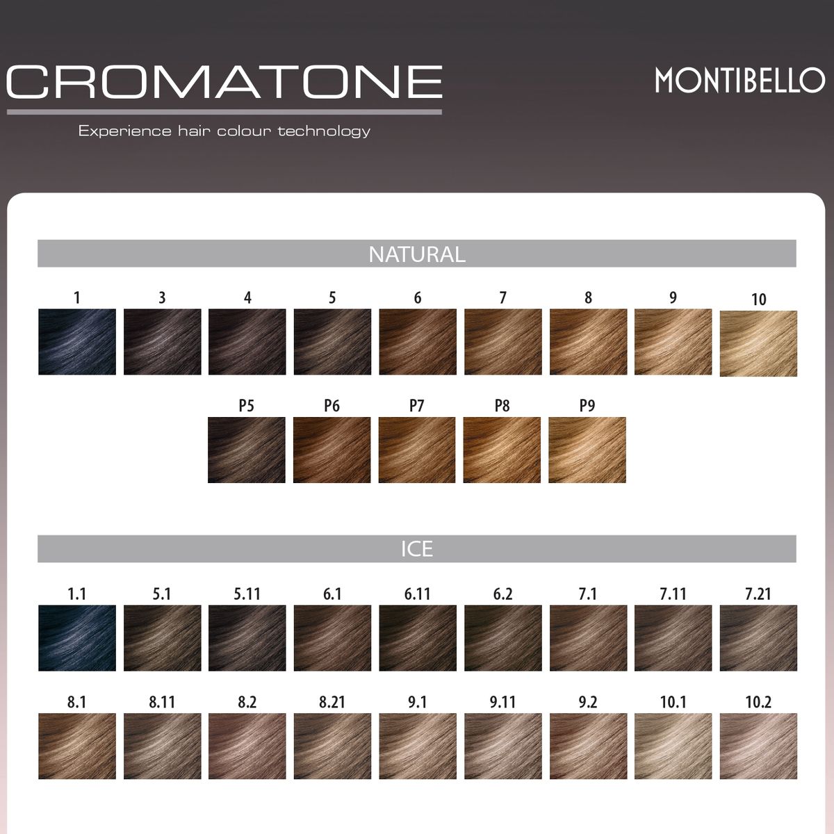 MONTIBELLO - Tintura Permanente Cromatone 1.1 Negro Azul+  Oxidante