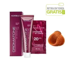 MONTIBELLO - Tintura Cromatone 8.44 Rubio Claro Cobrizo Intenso+ Oxidante