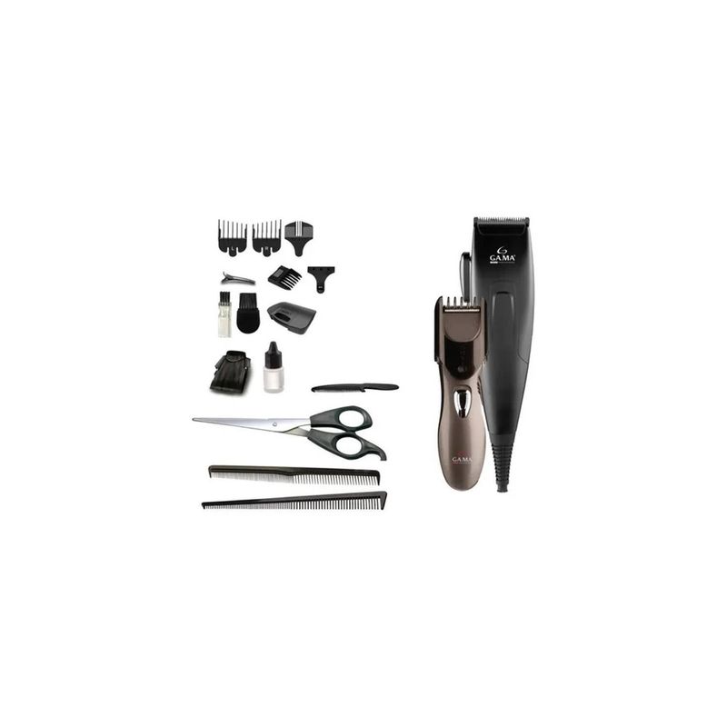 GAMA - Cortadora De Pelos Clipper + Trimmer + Maletín 29 Piezas