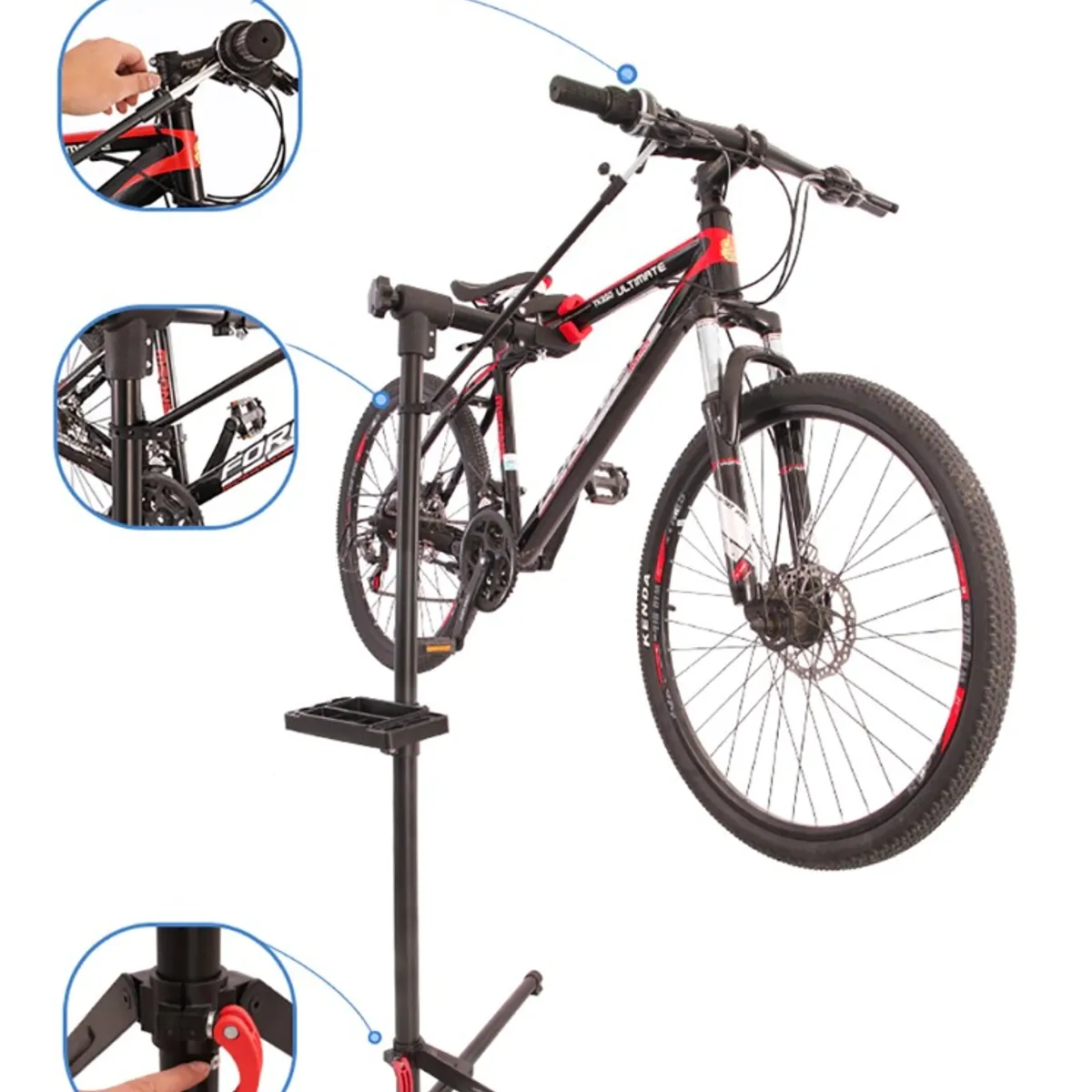 GENERICO - Pedestal Atril Para Mantención Bicicletas. Sujetador Soporte