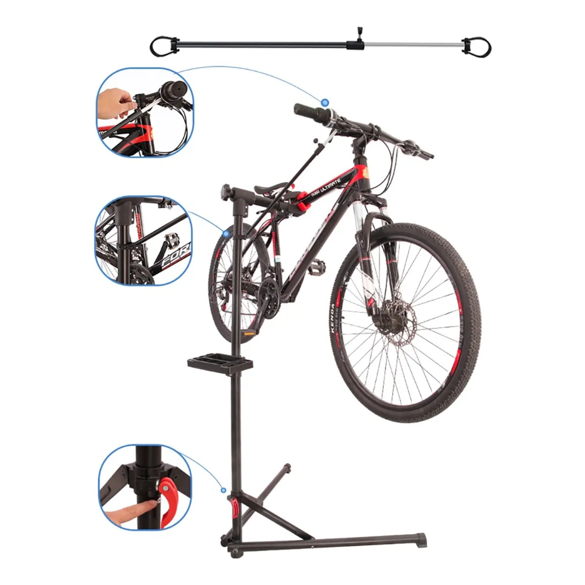 GENERICO - Pedestal Atril Para Mantención Bicicletas. Sujetador Soporte