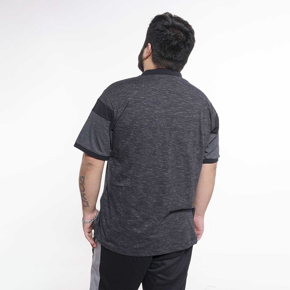 GANGSTER - Plus Polera Cuello Showbar Gris Gangster