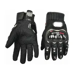 GENERICO - Guantes Para Moto Con Protecciones Probiker Negro TALLA L