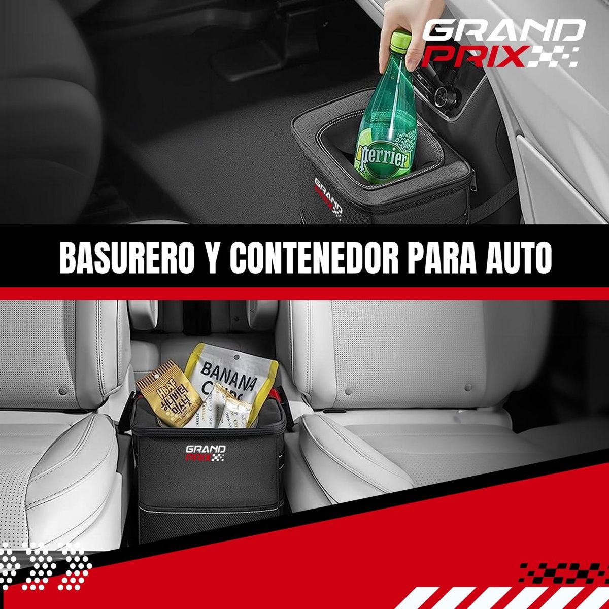 GRAND PRIX - Basurero para Auto GrandPrix Organizador Portatil Impermeabl