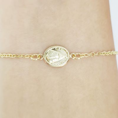 Imagen 2 del producto Pulsera Nuestra Señora De La Concepción Aparecida Enchapada Oro 18K