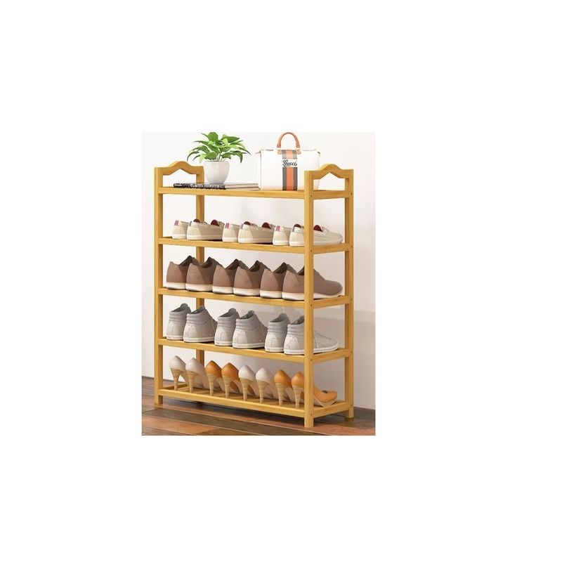 GENERICO - Zapatero Armable De Madera 5 Pisos 70cm X 81cm