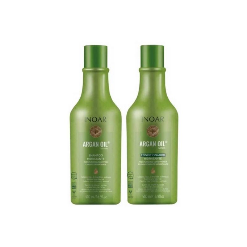 INOAR - Pack INOAR Argan Oil Shampoo + Acondicionador 500 ml.
