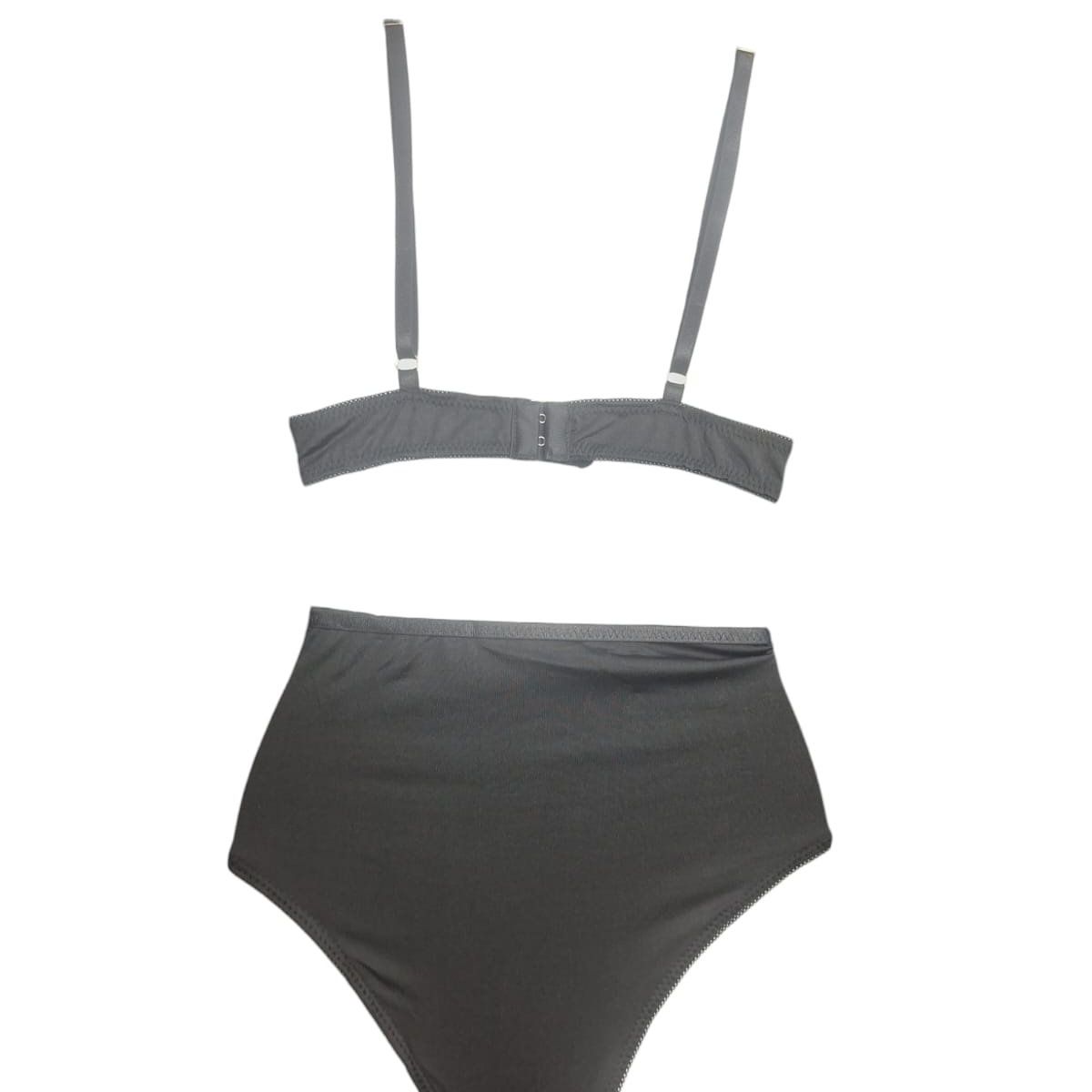 GARSIL - Lenceria Para Mujer - Conjunto Sosten  Y Calzon Tiro Alto