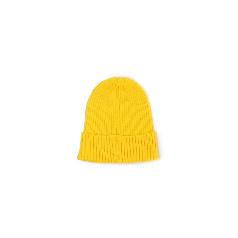 GENERICO - Gorro de lana Beanie punto canale liso Accesoría GENERICO