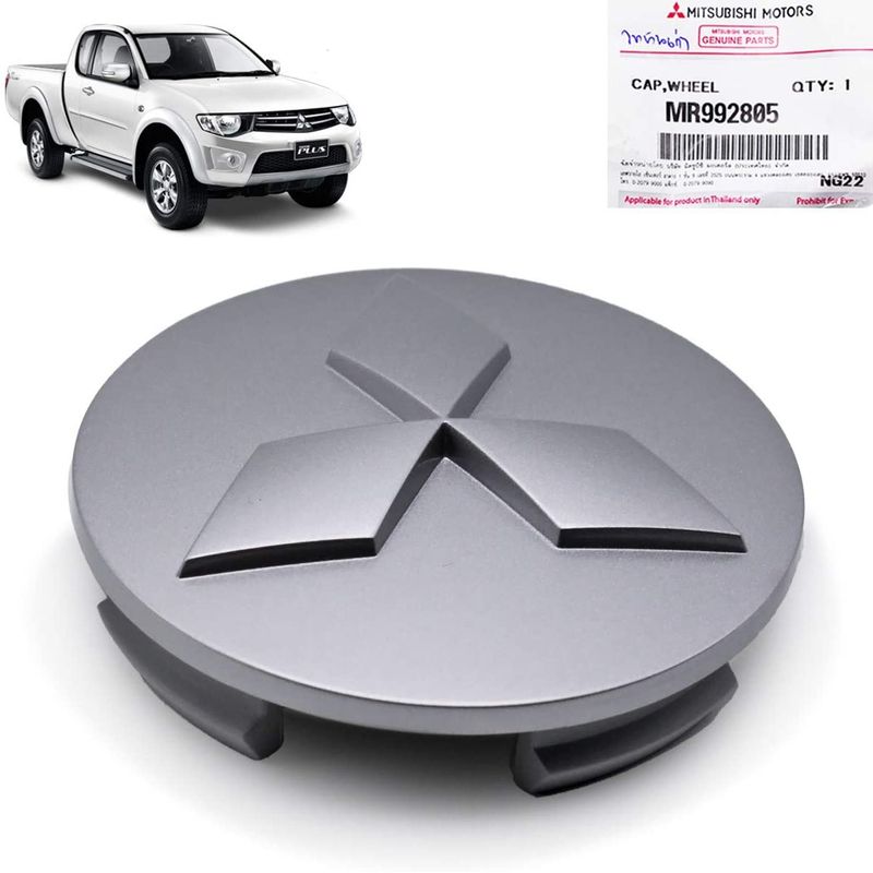 GENERICO - Tapa Rueda Central Mitsubishi L200 60 Mm Plata